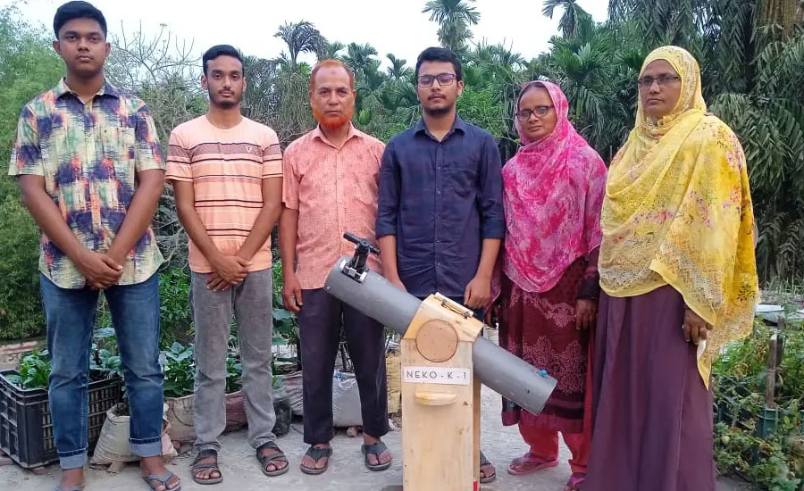 কুড়িগ্রাম ফাহাদ আল ফারাবী টেলিস্কোপ তৈরি করে সাড়া ফেলে দিয়েছে