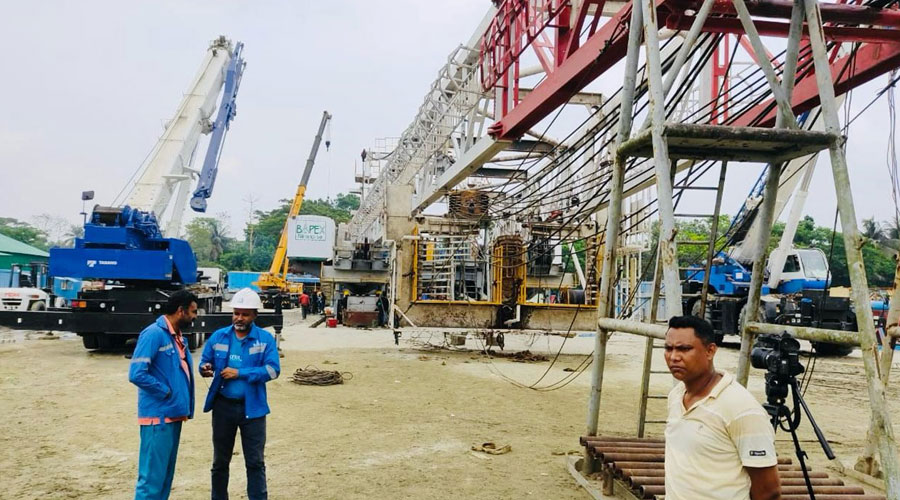 নোয়াখালীতে নতুন গ্যাস কূপের সন্ধান, চলছে খননের কাজ