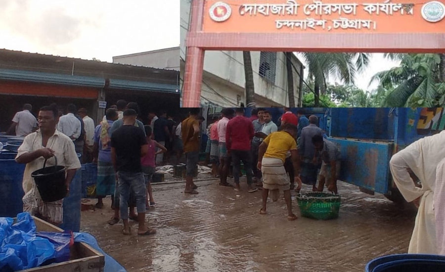 পৌরসভার বাহিরেই বসছে দোহাজারী পৌরসভার ইজারাকৃত বাজার, বিপাকে ইজারাদার 