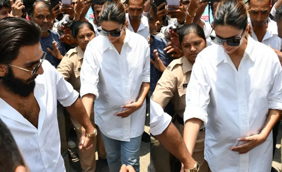 অন্তঃসত্ত্বা দীপিকার হাত ধরে ভোট কেন্দ্রে রণবীর