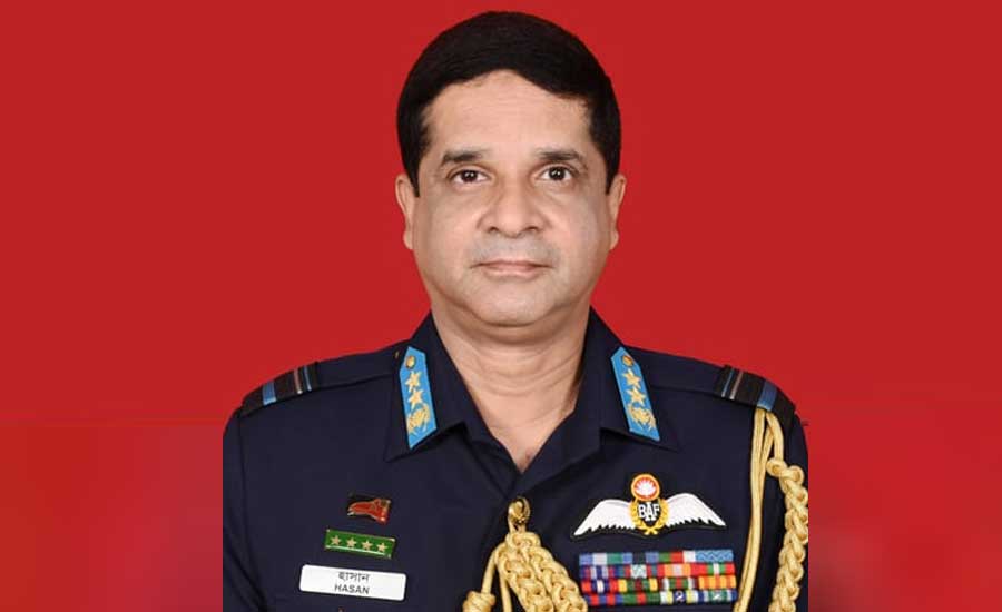 বিমানবাহিনীর প্রধান হলেন হাসান মাহমুদ খাঁন