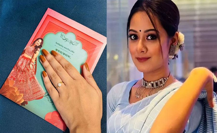 হাতে আংটি, দাওয়াতপত্র দিয়ে কীসের ইঙ্গিত দিলেন দীঘি!