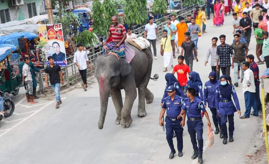 কুড়িগ্রামে রথযাত্রা সুষ্ঠুভাবে সম্পন্নের লক্ষে জেলা পুলিশের কয়েক স্তরের নিরাপত্তা প্রদান
