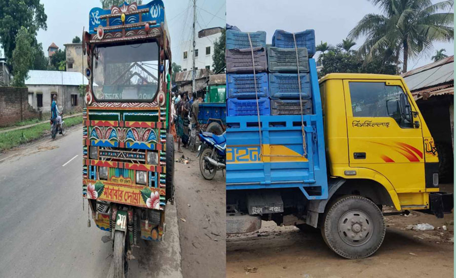 ঘোড়াঘাটে ট্রাক- ভটভটির সংঘর্ষ নিহত ১
