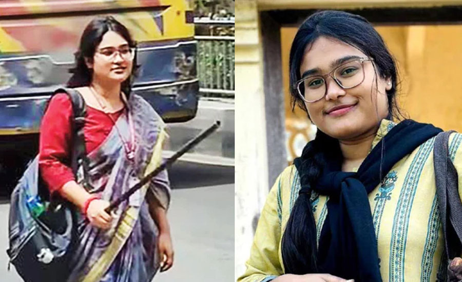 শাড়ি পরে ট্রাফিকের দায়িত্বে কে এই আবিদা