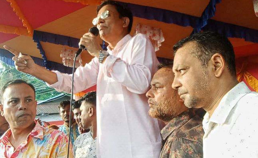 নৈরাজ্য প্রতিরোধে কমলনগরে এবিএম আশ্রাফ উদ্দিন নিজান এর নেতৃত্বে পথসভা