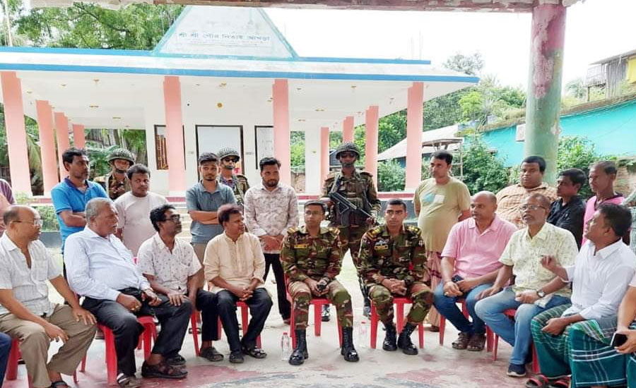 সোনারগাঁয়ে সংখ্যালঘুদের সঙ্গে সেনাবাহিনীর মতবিনিময় সভা অনুষ্ঠিত 