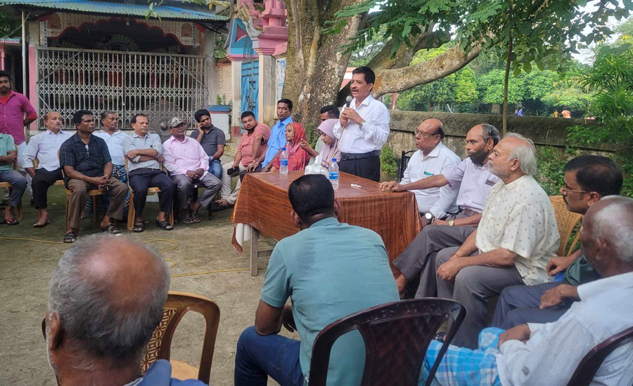 নরসিংদীর পলাশে সনাতন ধর্মাবলম্বীদের সঙ্গে বিএনপির মতবিনিময় 