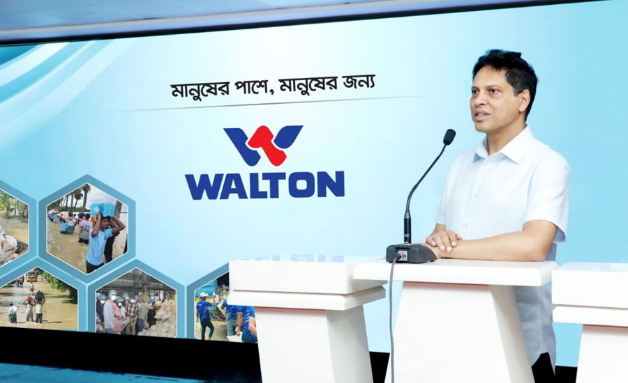 বন্যার্তদের পাশে থাকতে পরিবেশক ও বিক্রয় প্রতিনিধিদের নির্দেশ দিলেন ওয়ালটনের এমডি 