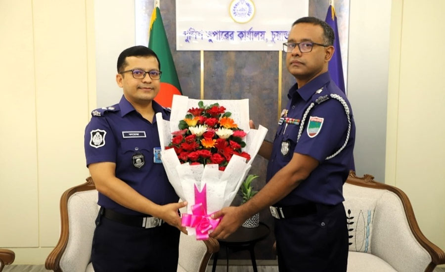 চুয়াডাঙ্গার নবাগত পুলিশ সুপার খন্দকার গোলাম মওলার যোগদান