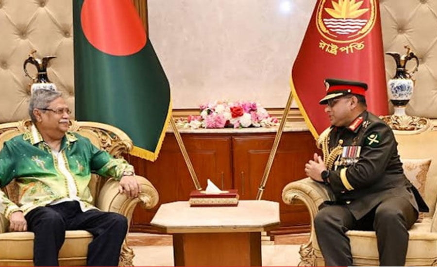 প্রেসিডেন্টের সঙ্গে সেনাপ্রধানের সাক্ষাৎ