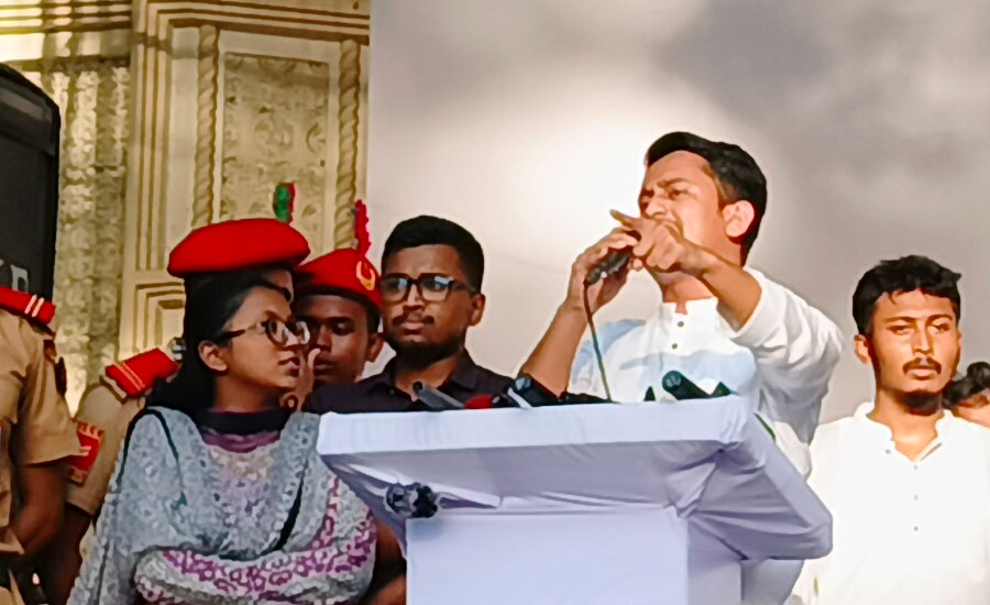 সন্ত্রাস-চাঁদাবাজির বিরুদ্ধে ছাত্র সমাজ সব সময় সোচ্চার থাকবে- সারজিস আলম