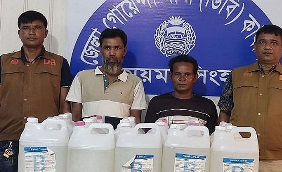 ময়মনসিংহে ডিবি'র অভিযানে ২০০ লিটার চুলাই মদসহ গ্রেপ্তার ২ 