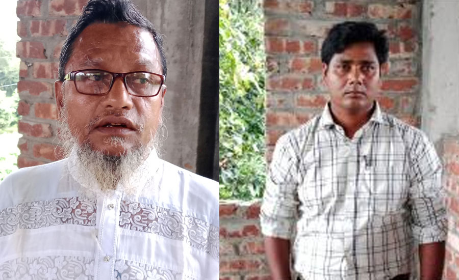 বিরল প্রেস ক্লাবের নবনির্বাচিত সভাপতি নূরে আলম ও সাধারন সম্পাদক সুবল রায় 
