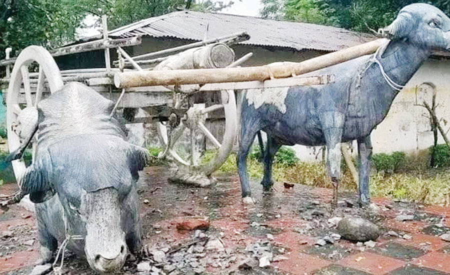 তেঁতুলিয়ার ডাকবাংলোয় ভেঙ্গেফেলা স্থাপত্যগুলোর হয়নি সংস্কার , হতাশ পর্যটন কর্মীরা 