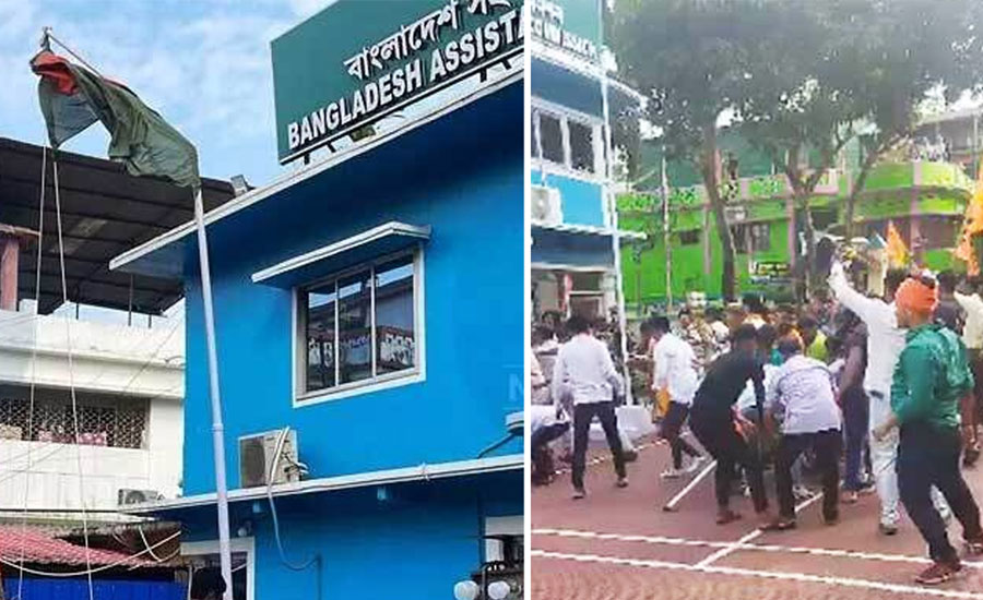 আগরতলায় বাংলাদেশের হাইকমিশনে হামলায় ৩ পুলিশ বরখাস্ত, গ্রেপ্তার ৭