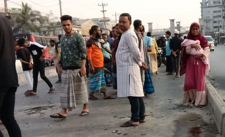 গাজীপুরে উত্তরা ইউনিভার্সিটির বাস চাপায় বৃদ্ধা নিহত