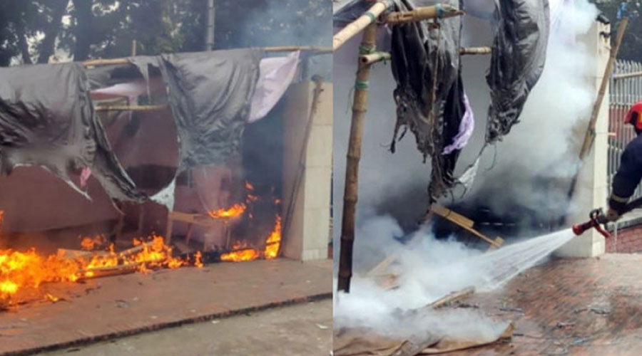 বিপিএলের টিকিট না পেয়ে কাউন্টারে ভাঙচুর-অগ্নিসংযোগ