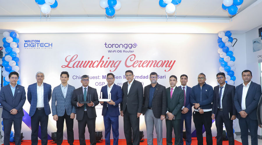 ওয়ালটন'র নতুন মডেলের ডুয়াল ব্যান্ড রাউটার উদ্বোধন করলেন বিটিআরসি চেয়ারম্যান