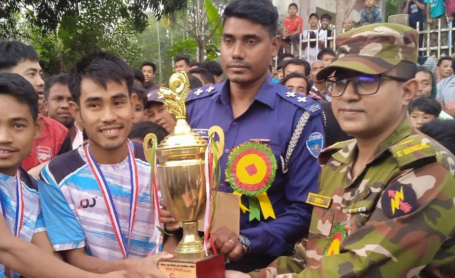 রাজস্থলীতে তাইতং পাড়া ইয়ং ষ্টার ক্লাবের উদ্যোগে ফুটবল টুর্নামেন্টের ফাইনাল খেলা অনুষ্ঠিত