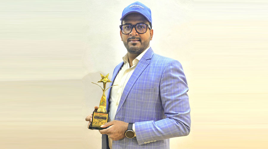 গ্লোবাল স্টার অ্যাওয়ার্ড পেলেন সাংবাদিক মিজানুর রহমান সোহেল