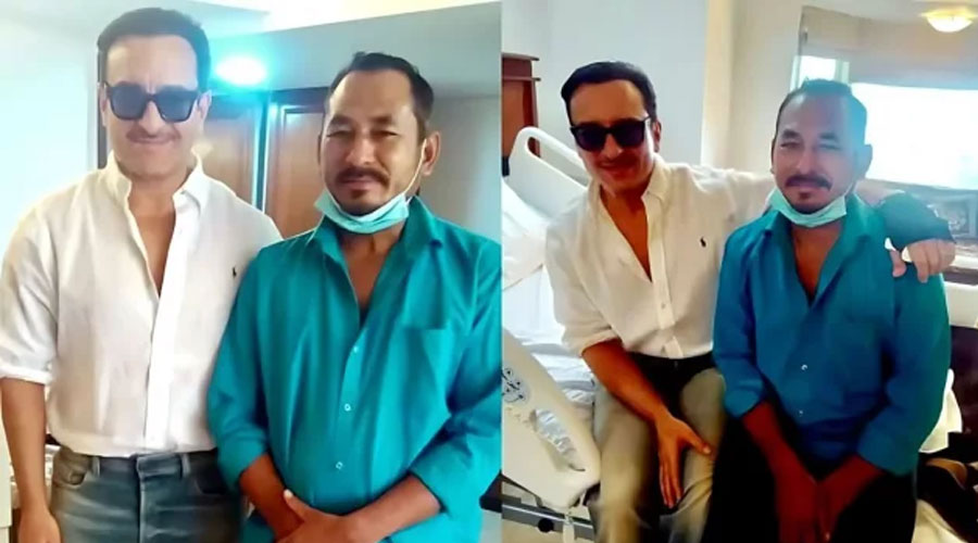 সেই অটোচালককে জড়িয়ে ধরলেন সাইফ