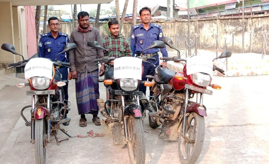 গলাচিপায় মোটরসাইক উদ্ধার দুই  শীর্ষ চোর আটক ! 