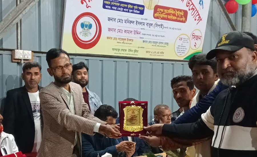 নূরুল ইসলাম ব্যাডমিন্টন একাডেমিতে মোশারফ স্বরনে ওপেন ব্যাডমিন্টন টুর্নামেন্টের চূরান্ত পর্ব