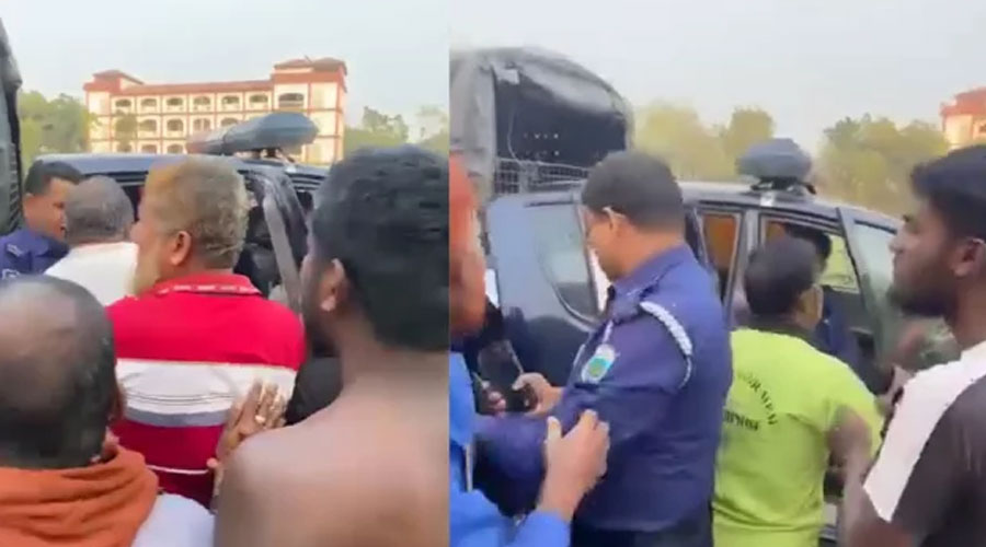 পুলিশের কাছ থেকে আওয়ামী লীগ সভাপতিকে ছিনিয়ে নিল সমর্থকরা