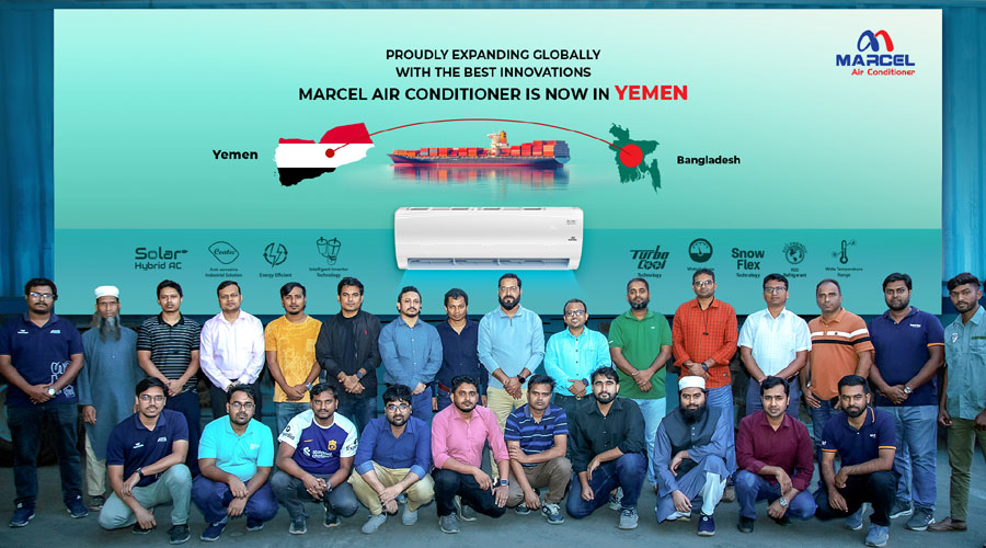 প্রথমবারের মতো ইয়েমেনে এসি রপ্তানি করলো মার্সেল 