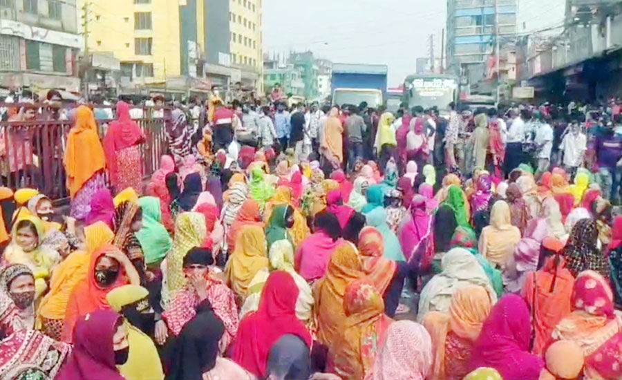 ঢাকা-ময়মনসিংহ ও ঢাকা-টাঙ্গাইল মহাসড়ক অবরোধ, দীর্ঘ যানজট