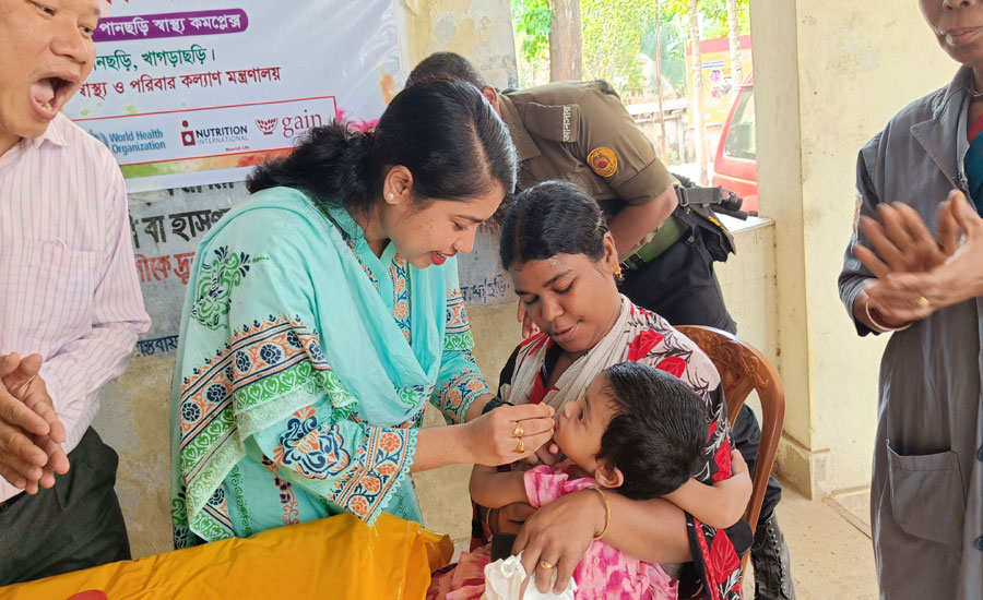পানছড়িতে ভিটামিন  