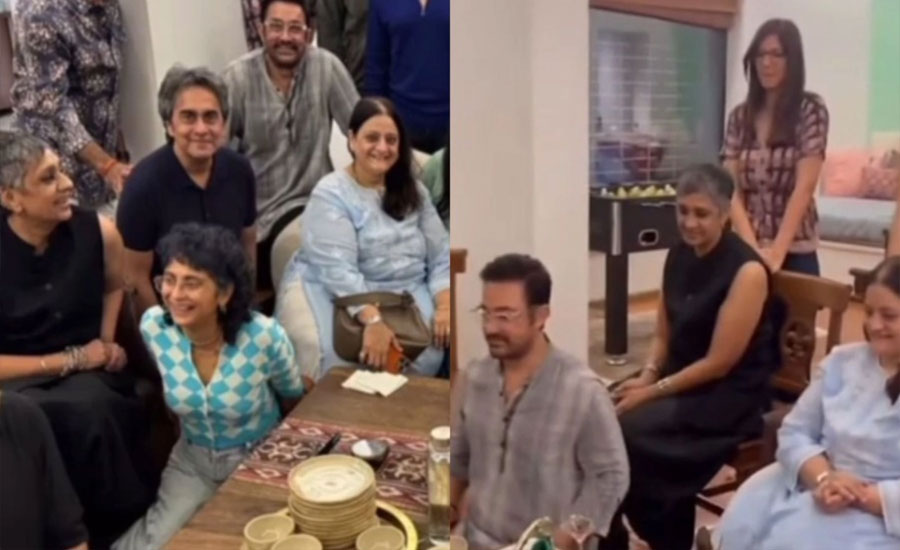 প্রাক্তন দুই স্ত্রী ও প্রেমিকার সঙ্গে পার্টিতে আমির খান