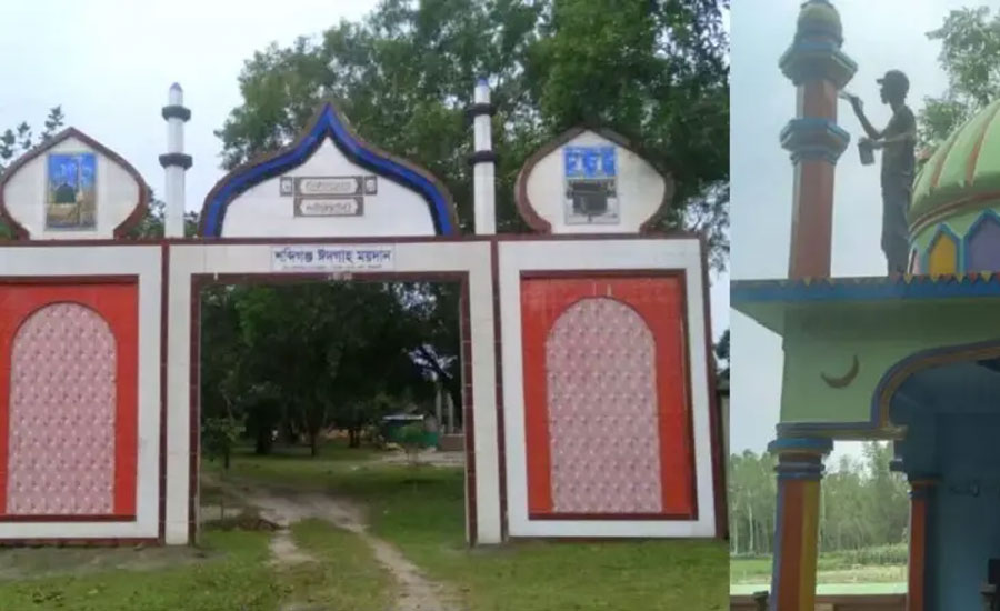 যেখানে ৮০ কাতারের প্রতিটিতে ঈদের নামাজ আদায় করেন ৬০০ জন করে মুসল্লি!