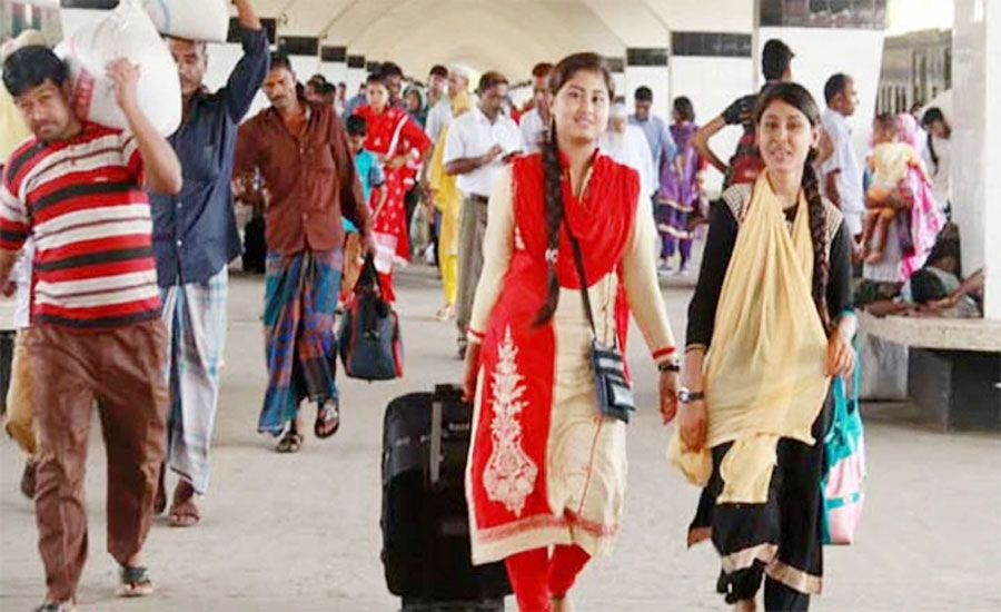 ঈদের ছুটি শেষে রাজধানী মুখী হচ্ছেন কর্মজীবীরা