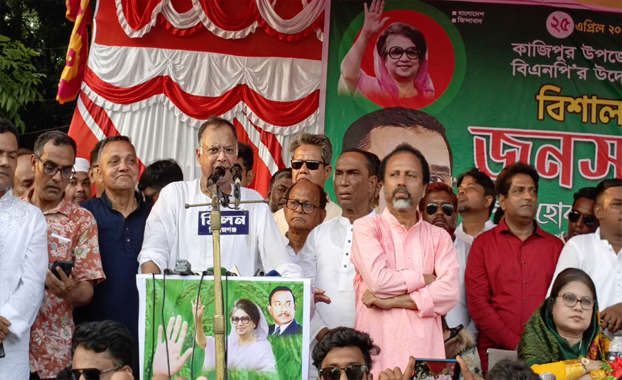 গণহত্যাকারীদের দল আওয়ামীলীগ, কাজিপুরের জনসভায় ইকবাল হাসান মাহমুদ টুকু