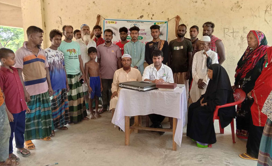 গাবুরায় সুন্দরবন ইয়ুথ ফ্রেন্ডশীপের উদ্যোগে বিনামূল্যে চক্ষু চিকিৎসা ক্যাম্প