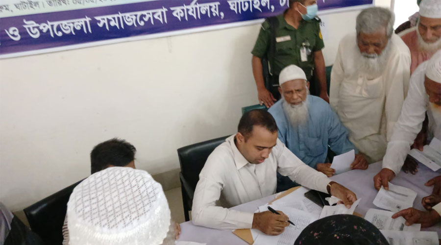 ঘাটাইলে উন্মুক্ত পদ্ধতিতে বয়স্ক ও বিধবা ভাতা বাছাই কার্যক্রম অনুষ্ঠিত 