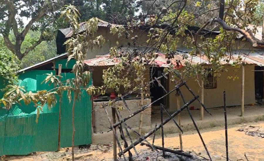 গাজীপুরে পূর্ব শত্রুতার জেরে বসত বাড়িতে অগ্নিসংযোগ