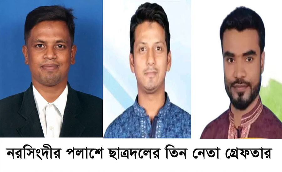 নরসিংদীর পলাশে সাবেক সেনা কর্মকর্তাকে মারধর- ছাত্রদলের ৩ নেতা গ্রেফতার