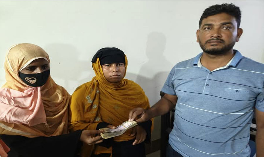 বরিশাল থেকে ভুল নাম্বারে সেন্ট হওয়া এক লক্ষ দুই হাজার টাকা জয়পুর হাট থেকে উদ্ধার