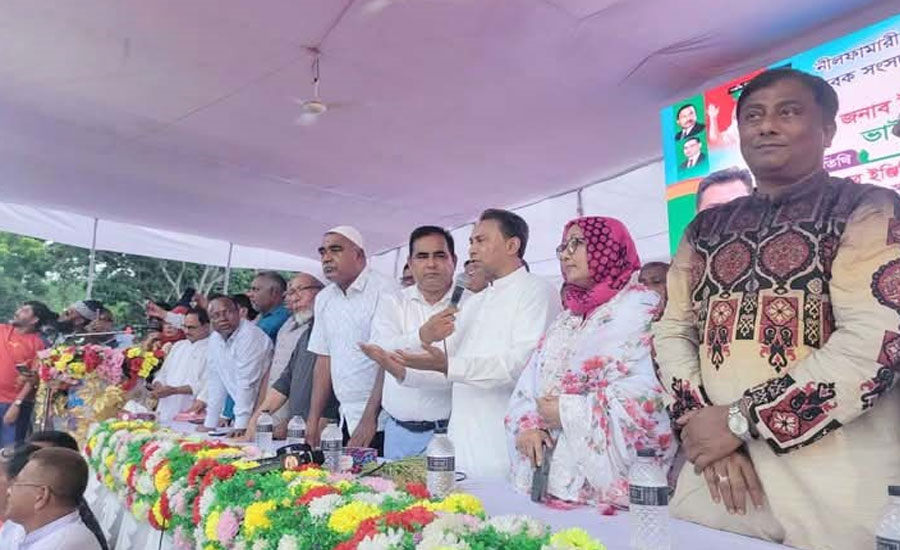 ডিমলায় খালেদা জিয়ার ভাগ্নে তুহিনকে গণসংবর্ধনা 