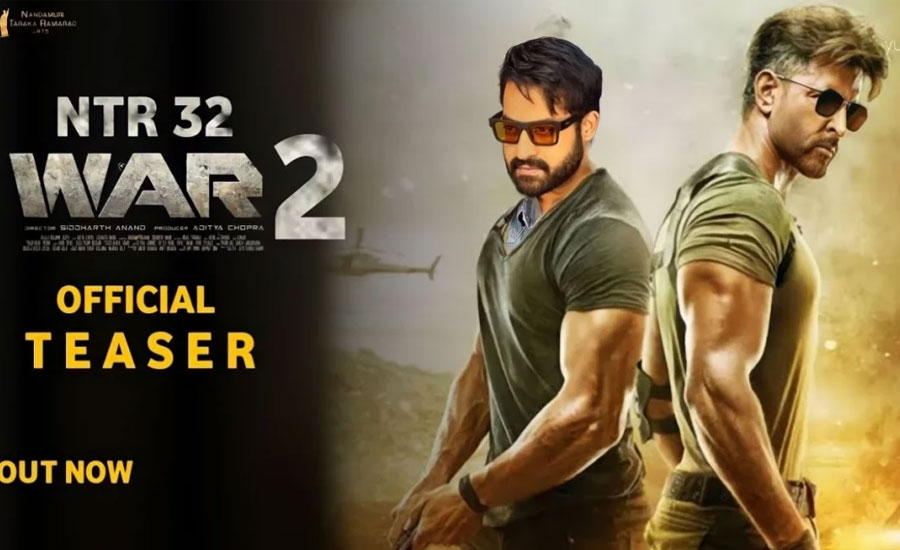 হৃতিক-এনটিআরের টক্কর, টিজারেই ঝড় তুলল ‘ওয়ার টু’