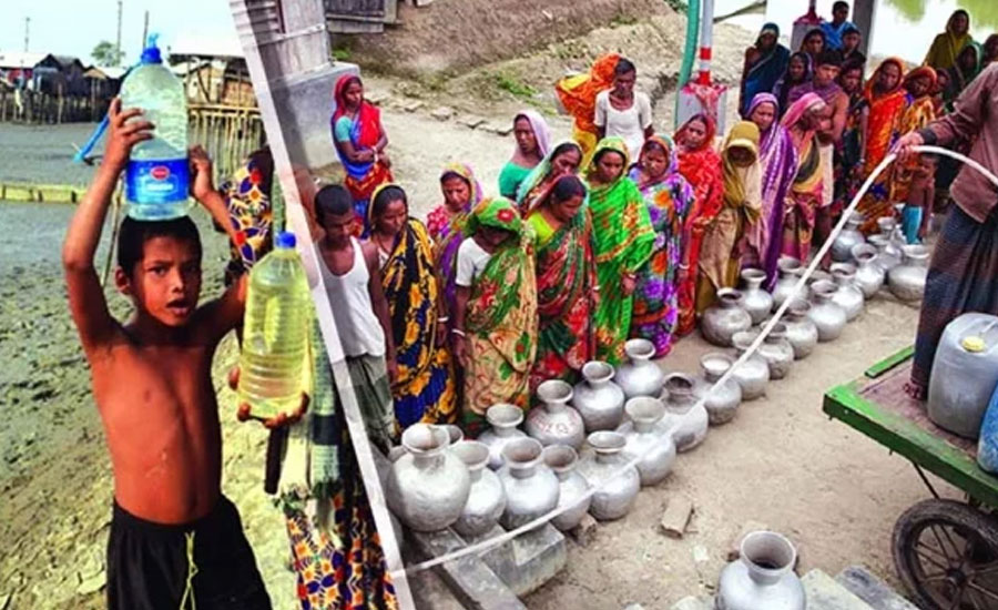 সাতক্ষীরায় প্রচন্ড তাপদাহে সুপেয় পানির সংকটে জনজীবন অতিষ্ঠ