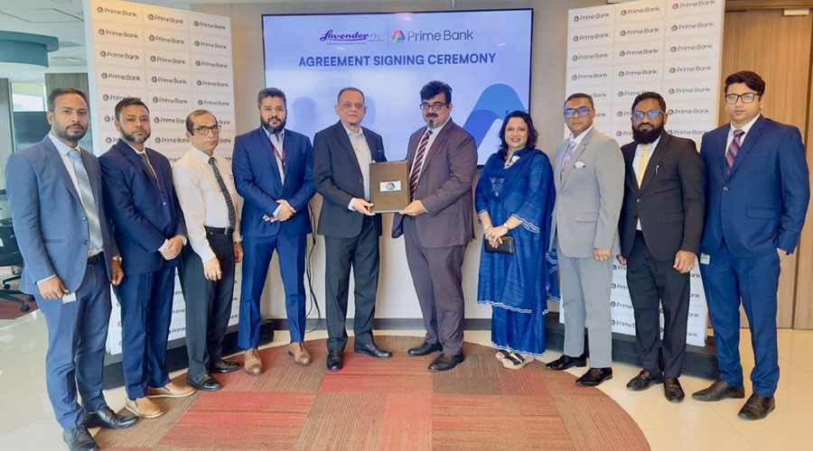 প্রাইম ব্যাংক ও ল্যাভেন্ডার সুপার স্টোর'র মধ্যে চুক্তি