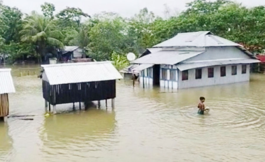 বঙ্গোপসাগরে নিম্নচাপের প্রভাবে পটুয়াখালীতে পানিবন্দি ৪ শতাধিক পরিবার