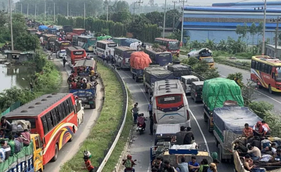 যমুনা সেতু এলাকায় ২৫ কিলোমিটার যানজট