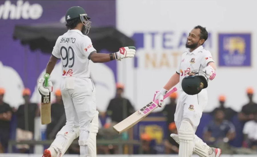 গল টেস্টে চালকের আসনে বাংলাদেশ 
