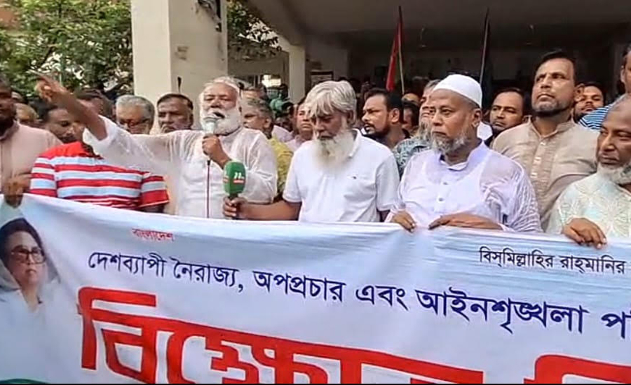 দেশব্যাপী নৈরাজ্যের প্রতিবাদে কাপাসিয়ায় বিএনপির বিক্ষোভ-সমাবেশ