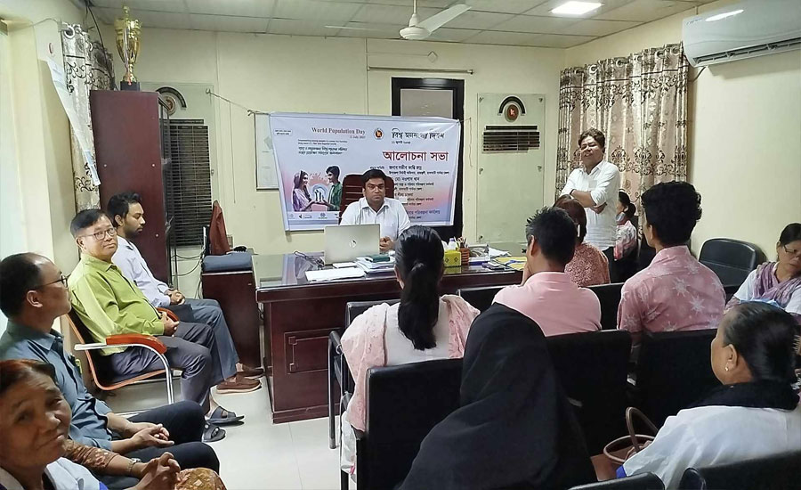 রাজস্থলীতে  বিশ্ব জনসংখ্যা দিবস উপলক্ষে আলোচনা সভা অনুষ্ঠিত